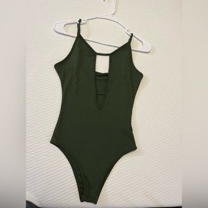 Green body suit